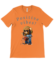 Load image into Gallery viewer, Adult's Unisex Positive Vibes Rasta Bear Cotton T-Shirt - Various Colours Available - FAST UK DELIVERY