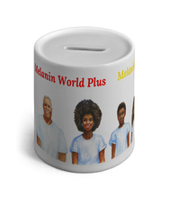 Load image into Gallery viewer, Three Generations of a Black Family - Ceramic Money Box - FAST UK DELIVERY
