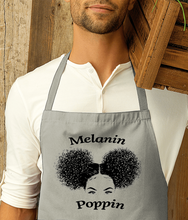 Load image into Gallery viewer, EXCLUSIVE Melanin Poppin - Cotton Apron - Various Colours Available - FAST UK DELIVERY
