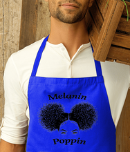 Load image into Gallery viewer, EXCLUSIVE Melanin Poppin - Cotton Apron - Various Colours Available - FAST UK DELIVERY