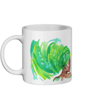 Load image into Gallery viewer, Black Woman in Green Headwrap Ceramic Mug - FAST UK DELIVERY
