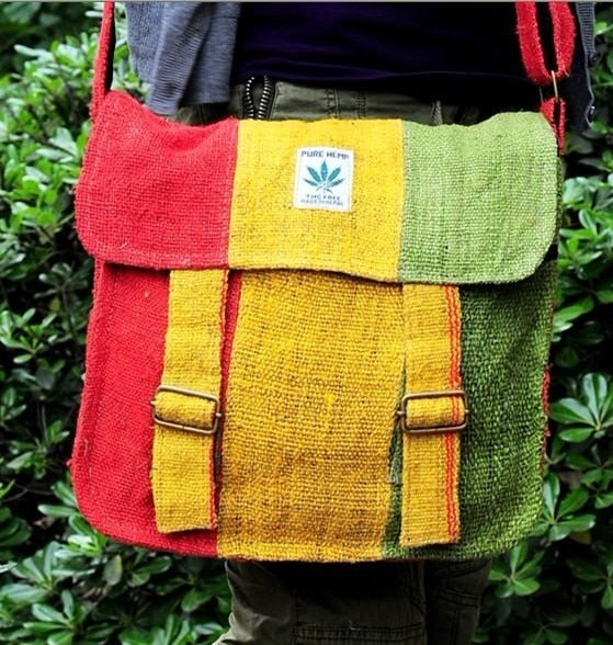 Red, Gold and Green Crossbody Bag