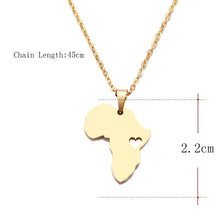 Load image into Gallery viewer, Heart of Africa Pendant Necklace - Available in 3 Colours from melaninworldplus.com