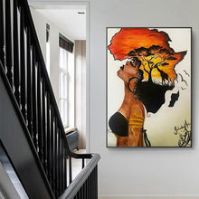 Load image into Gallery viewer, Woman of Africa Canvas Print from melaninworldplus.com