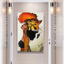 Load image into Gallery viewer, Woman of Africa Canvas Print from melaninworldplus.com