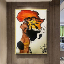 Load image into Gallery viewer, Woman of Africa Canvas Print from melaninworldplus.com
