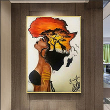 Load image into Gallery viewer, Woman of Africa Canvas Print from melaninworldplus.com