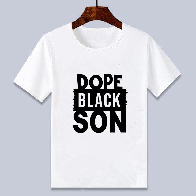 Young Black Boy T-shirt - Dope Black Son Design