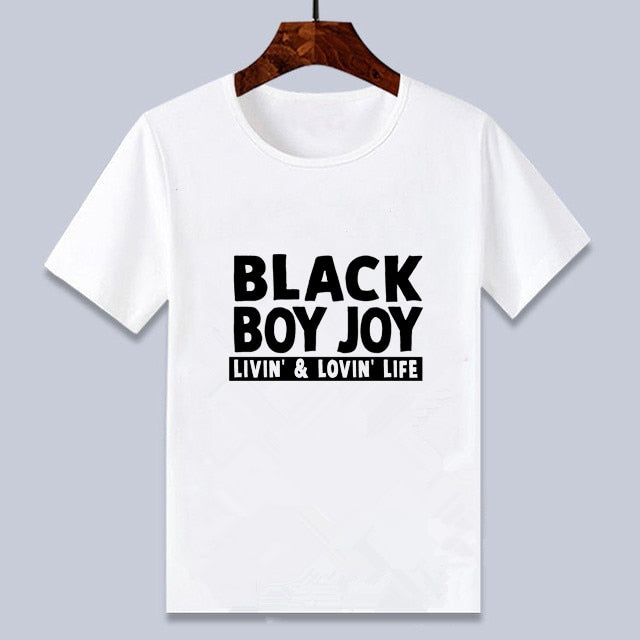 Young Black Boy T-shirt - Black Boy Joy Design