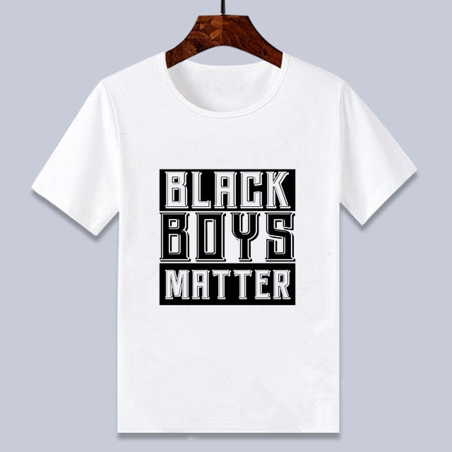 Young Black Boy T-shirt - Black Boys Matter Design B
