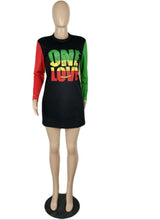 Load image into Gallery viewer, One Love - Long Sleeve Mini Dress
