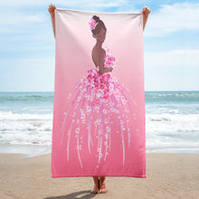 Load image into Gallery viewer, EXCLUSIVE - Pink Nubian Flower Girl Towel - FAST UK DELIVERY