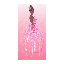 Load image into Gallery viewer, EXCLUSIVE - Pink Nubian Flower Girl Towel - FAST UK DELIVERY
