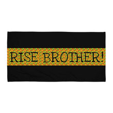 Load image into Gallery viewer, EXCLUSIVE - Rise Brother! - Kente Print Towel - FAST UK DELIVERY