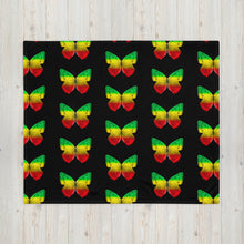 Load image into Gallery viewer, EXCLUSIVE - Butterfly Throw Blanket - Black - FAST UK DELIVERY