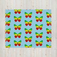 Load image into Gallery viewer, EXCLUSIVE - Butterfly Throw Blanket - Blue - FAST UK DELIVERY