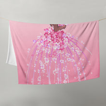 Load image into Gallery viewer, EXCLUSIVE - Pink Nubian Flower Girl Throw Blanket - FAST UK DELIVERY