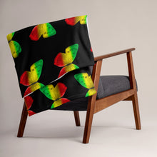 Load image into Gallery viewer, EXCLUSIVE - Butterfly Throw Blanket - Black - FAST UK DELIVERY