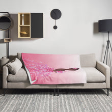 Load image into Gallery viewer, EXCLUSIVE - Pink Nubian Flower Girl Throw Blanket - FAST UK DELIVERY