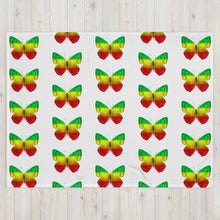 Load image into Gallery viewer, EXCLUSIVE - Butterfly Throw Blanket - White - FAST UK DELIVERY