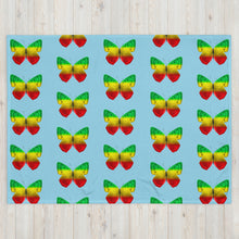 Load image into Gallery viewer, EXCLUSIVE - Butterfly Throw Blanket - Blue - FAST UK DELIVERY