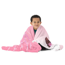 Load image into Gallery viewer, EXCLUSIVE - Pink Nubian Flower Girl Throw Blanket - FAST UK DELIVERY