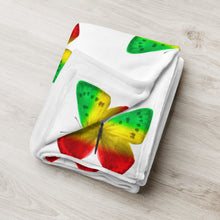 Load image into Gallery viewer, EXCLUSIVE - Butterfly Throw Blanket - White - FAST UK DELIVERY