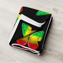 Load image into Gallery viewer, EXCLUSIVE - Butterfly Throw Blanket - Black - FAST UK DELIVERY