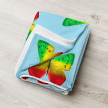 Load image into Gallery viewer, EXCLUSIVE - Butterfly Throw Blanket - Blue - FAST UK DELIVERY