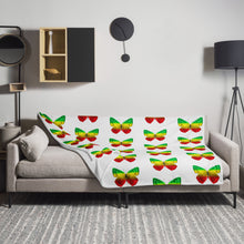 Load image into Gallery viewer, EXCLUSIVE - Butterfly Throw Blanket - White - FAST UK DELIVERY