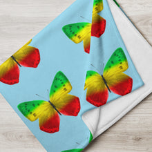 Load image into Gallery viewer, EXCLUSIVE - Butterfly Throw Blanket - Blue - FAST UK DELIVERY