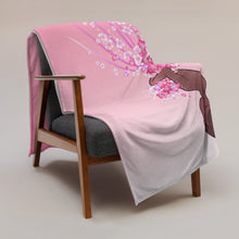 Load image into Gallery viewer, EXCLUSIVE - Pink Nubian Flower Girl Throw Blanket - FAST UK DELIVERY