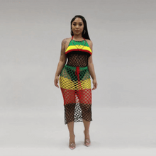 Load image into Gallery viewer, Sexy Backless Rasta Sting Dress - Available in sizes S - XL
