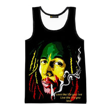 Load image into Gallery viewer, Bob Marley Tank Top Vest - Design D - Available in Sizes XXS - 4XL
