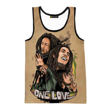 Load image into Gallery viewer, Bob Marley Tank Top Vest - Design B - Available in Sizes XXS - 4XL
