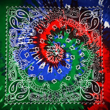 Load image into Gallery viewer, 100% Cotton Bandana - In Bright Red and Blue
