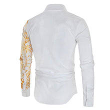 Load image into Gallery viewer, Men&#39;s Shirt with Gold Print Detail - Available in 3 Colours
