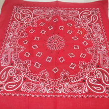 Load image into Gallery viewer, 100% Cotton Bandana - In Bright Red and Blue
