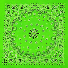 Load image into Gallery viewer, 100% Cotton Bandana - In Green Tie Dyed
