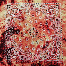 Load image into Gallery viewer, 100% Cotton Bandana - In Bright Red and Blue
