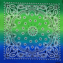 Load image into Gallery viewer, 100% Cotton Bandana - In Dark Green and White
