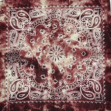 Load image into Gallery viewer, 100% Cotton Bandana - In Dark Pink and Green
