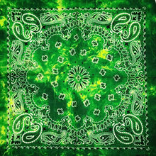 Load image into Gallery viewer, 100% Cotton Bandana - In Green to Blue Gradient
