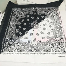 Load image into Gallery viewer, 100% Cotton Bandana - In Black and Pink
