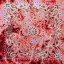 Load image into Gallery viewer, 100% Cotton Bandana - In Bright Red and Blue
