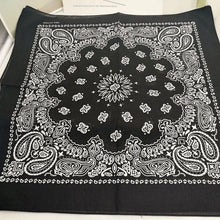 Load image into Gallery viewer, 100% Cotton Bandana - In Black and Pink
