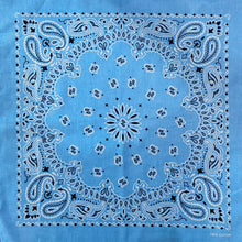 Load image into Gallery viewer, 100% Cotton Bandana - In Bright Red and Blue
