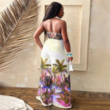 Load image into Gallery viewer, Two Piece Tropical Trouser and Sleeveless Top Set - Available in Two Colours in Sizes S - 2XL
