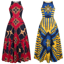 Load image into Gallery viewer, Flattering Halter Neck Dress - Available in Yellow and Blue or Red

