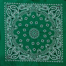 Load image into Gallery viewer, 100% Cotton Bandana - In Dark Pink and Green
